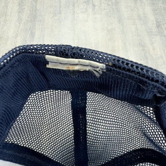 Georgia State Patrol Hat Snap Back Trucker Blue Mesh Cap Adult Vtg - Picture 11 of 11